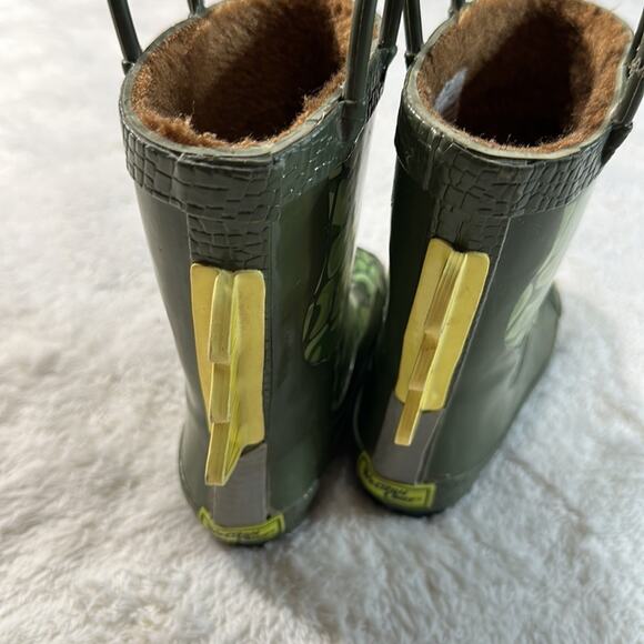 WESTERN CHIEF   Kids green dinosaur RAIN BOOTS size 7/8 - Picture 4 of 8